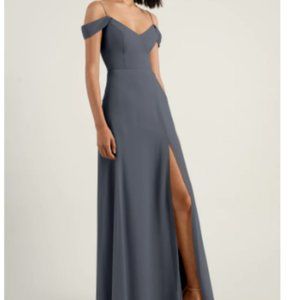 Jenny Yoo Priya Cold Shoulder Maxi Dress Size 0